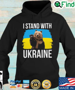 Bear I stand with Ukraine Hoodie