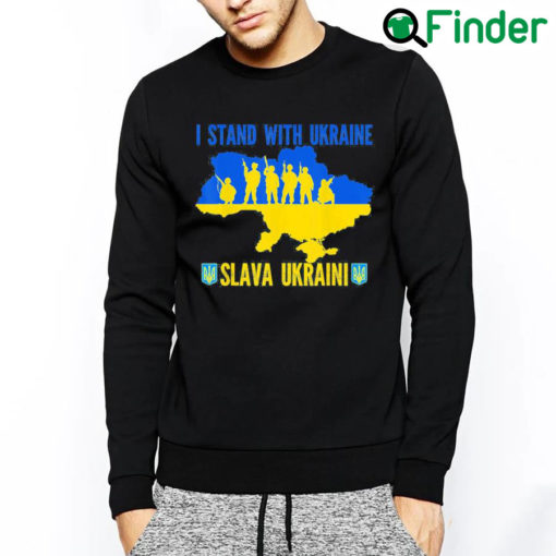 Best I Stand With Ukraine Slava Ukraini Glory to Ukraine Support Love Ukraine Sweatshirt