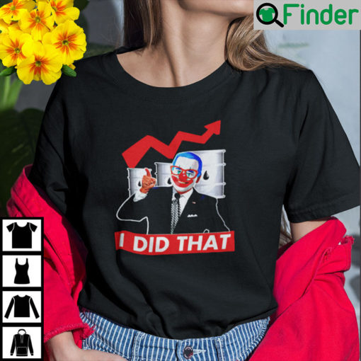 Biden Joker I Did That Shirt Anti Biden Gas Price