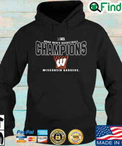 Big Ten 2022 Mens Basketball Champions Wisconsin Baggage Hoodie