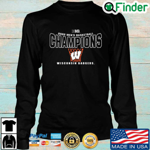 Big Ten 2022 Mens Basketball Champions Wisconsin Baggage Long Sleeve