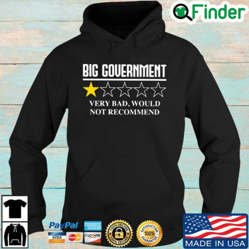 Big government very bad would not recommend Hoodie