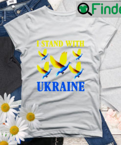 Bird Peace I Stand With Ukraine Flag Shirt