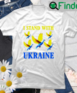 Bird Peace I Stand With Ukraine Flag T Shirt