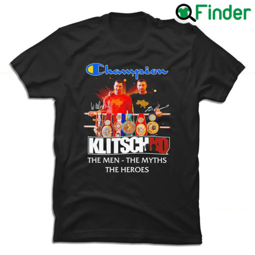 Champion Klitschko the men the myths the heroes signatures sport shirt