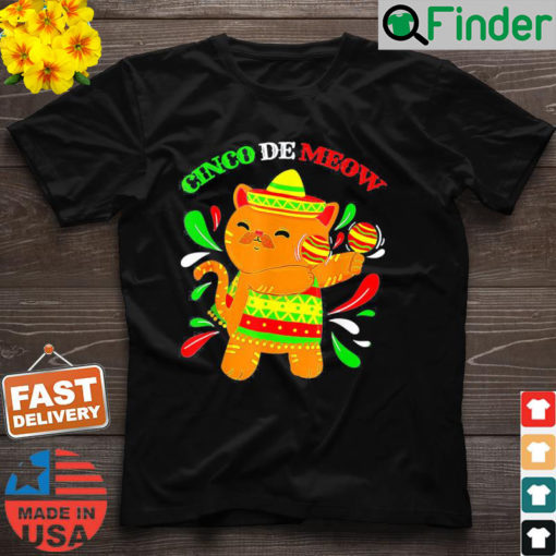 Cinco De Meow Ideas Cinco De Mayo Cat Lover Owner Shirt 1