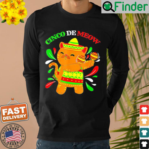 Cinco De Meow Ideas Cinco De Mayo Cat Lover Owner Sweatshirt 1