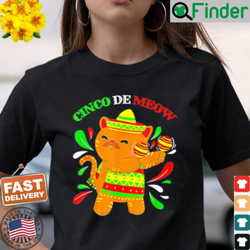 Cinco De Meow Ideas Cinco De Mayo Cat Lover Owner T Shirt