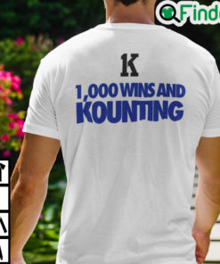 Coach K 1000 Wins And Kounting Shirt