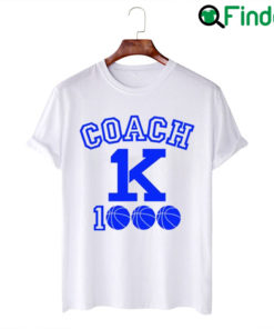 Coach K 1000 Wins Shirt