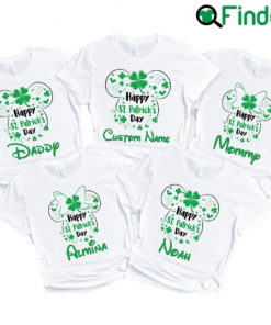 Custom Name Happy Patricks Day Family Shirt