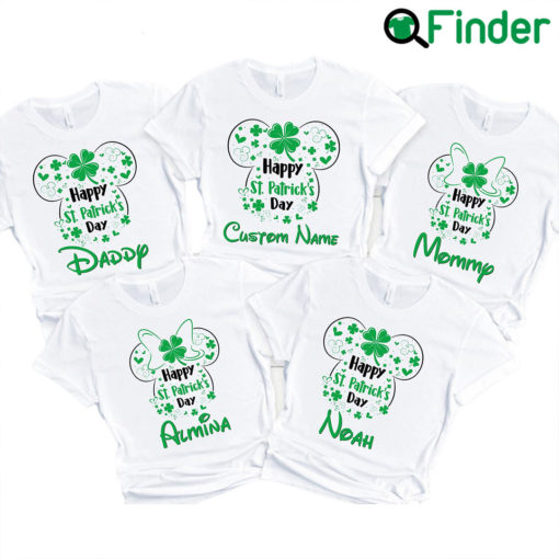 Custom Name Happy Patricks Day Family Shirt