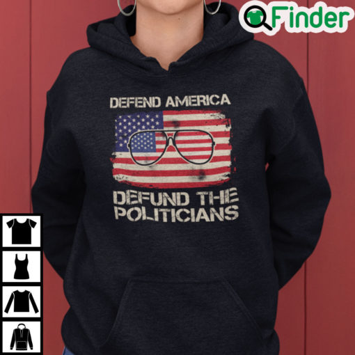 Defund Politicians Libertarian Anti Government Political Hoodie