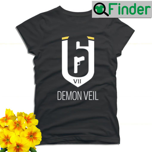 Demon Veil Rainbow Six Siege logo T shirt
