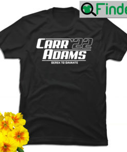 Derek Carr and Davante Adams 2022 Derek to Davante shirt