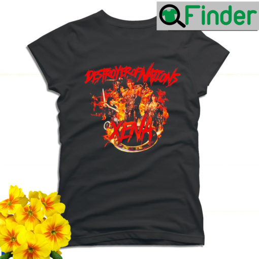 Destroyer of Nations Tour Xena movie T shirt