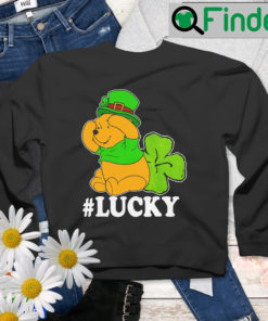 Disney Pooh Winnie The Lucky Shamrock St. Patricks Day Sweatshirt