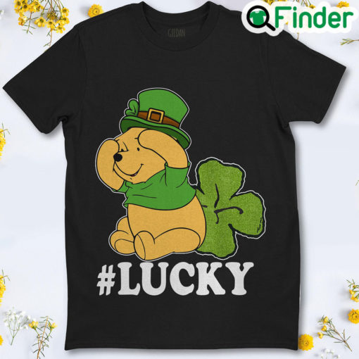 Disney Pooh Winnie The Lucky Shamrock St. Patricks Day Unisex T Shirt