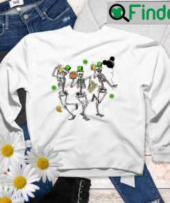 Disney Skeleton St Patricks Day Dancing Sweatshirt