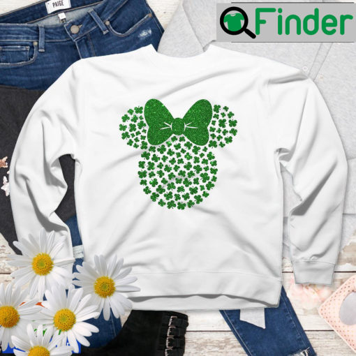 Disney St Patricks Day Shamrock Minnie Sweatshirt