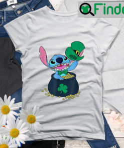 Disney Stitch Shamrock Disneyworld Family St Patricks Day Shirt