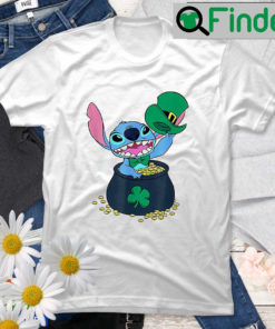 Disney Stitch Shamrock Disneyworld Family St Patricks Day T Shirt