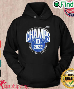 Duke Blue Devils 2022 ACC Mens Basketball Regular Season Champions Hoodie