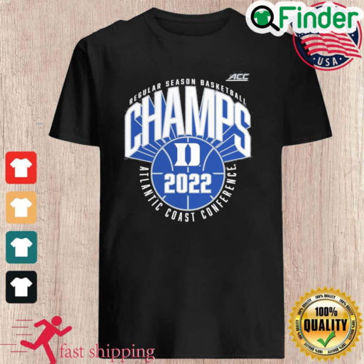 Duke Blue Devils 2022 ACC Mens Basketball Regular Season Champions Shirt