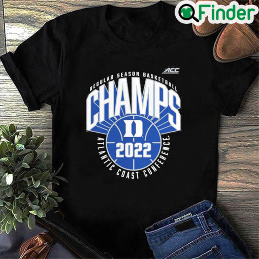 Duke Blue Devils 2022 ACC Mens Basketball Regular Season Champions T Shirt