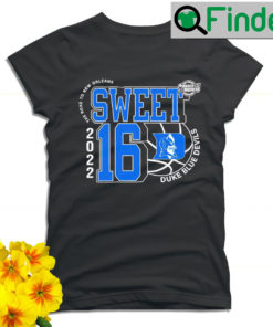 Duke Blue Devils March Madness 2022 NCAA Mens Basketball Sweet 16 the road to New Orleans T shirt