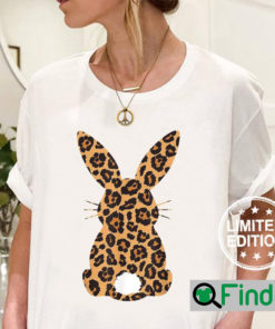 Easter Leopard Bunny Rabbit Palm Sunday Girls Shirt