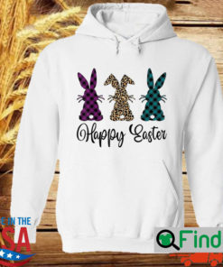 Easter Leopard Bunny Rabbit Palm Sunday Girls Tee Hoodie