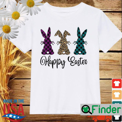 Easter Leopard Bunny Rabbit Palm Sunday Girls Tee Shirt