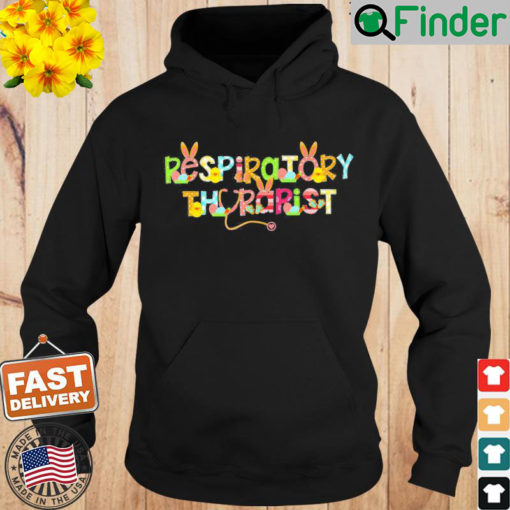 Easter Respiratory Therapist Rt Cute Bunny Ears Easter Eggs Hoodie