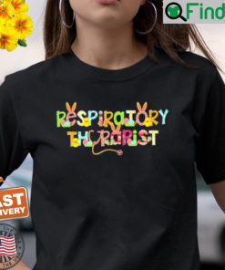 Easter Respiratory Therapist Rt Cute Bunny Ears Easter Eggs Shirt