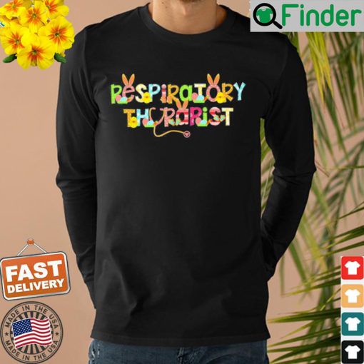 Easter Respiratory Therapist Rt Cute Bunny Ears Easter Eggs Sweatshirt