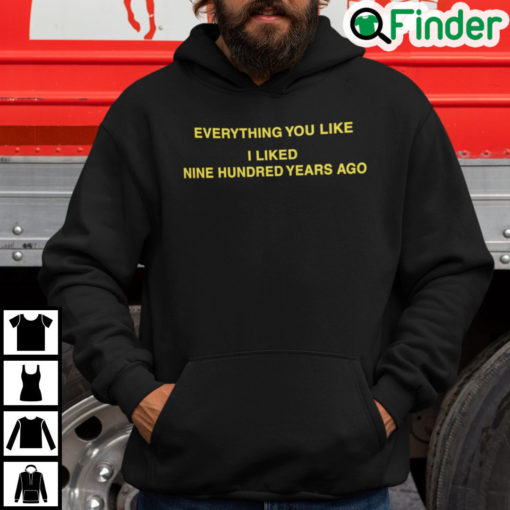 Everything You Like I Liked Nine Hundred Years Ago Hoodie