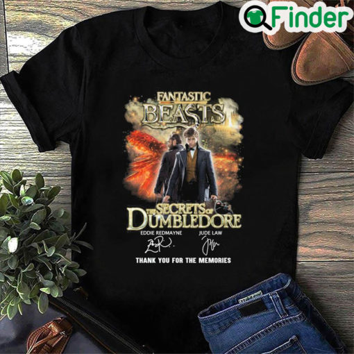 Fantastic Beasts The Secrets Of Dumbledore Signature Thank You For The Memories Tee Shirt