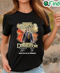 Fantastic beasts the secrets dumbledore thank you for the memories T shirt