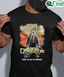 Fantastic beasts the secrets dumbledore thank you for the memories shirt