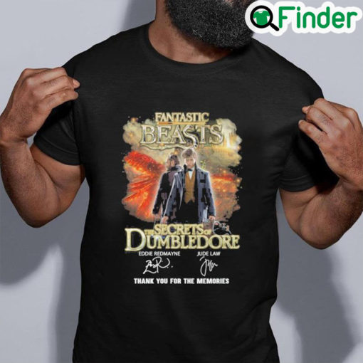 Fantastic beasts the secrets dumbledore thank you for the memories shirt