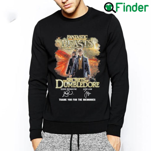 Fantastic beasts the secrets dumbledore thank you for the memories sweatshirt