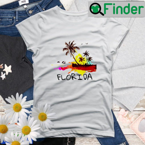 Florida Beach Colorful Art Shirt