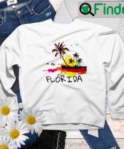 Florida Beach Colorful Art Sweatshirt