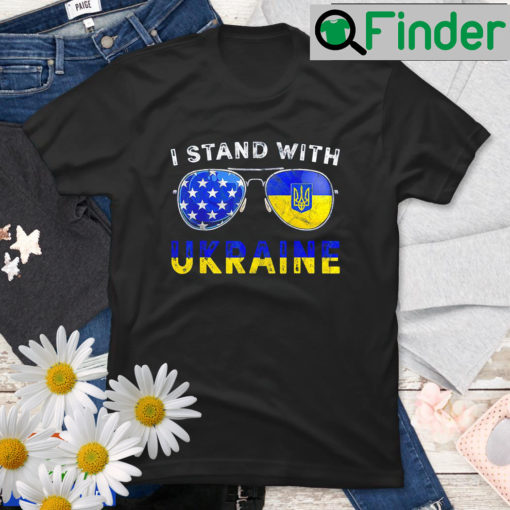 Fuck Putin Ukrainian Lover I Stand With Ukraine Sunglasses T Shirt