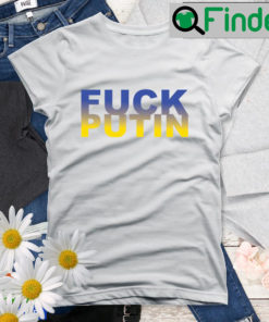 Fuck Vladimir Putin Ukraine Flag Fist Shirt