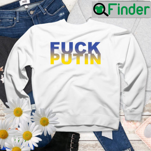 Fuck Vladimir Putin Ukraine Flag Fist Sweatshirt