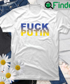 Fuck Vladimir Putin Ukraine Flag Fist T Shirt