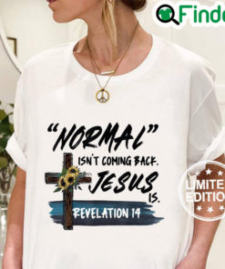 Funny Adult Normal Isnt Coming Back Jesus is Christian Cool Shirt