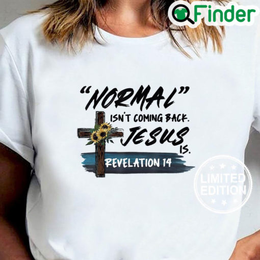 Funny Adult Normal Isnt Coming Back Jesus is Christian Cool T Shirt